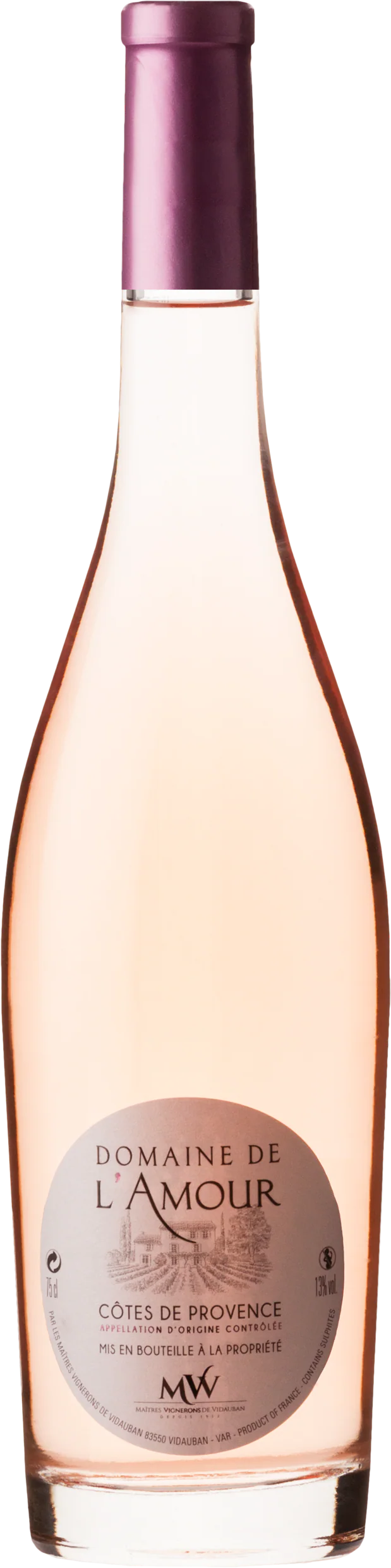 2025 Côtes de Provence Rosé, Domaine de l'Amour, La Vidaubanaise